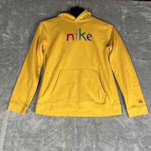 Nike Fleece Yellow Ochre/University Red‎ Big Kids Boys Pullover Hoodie Youth XL